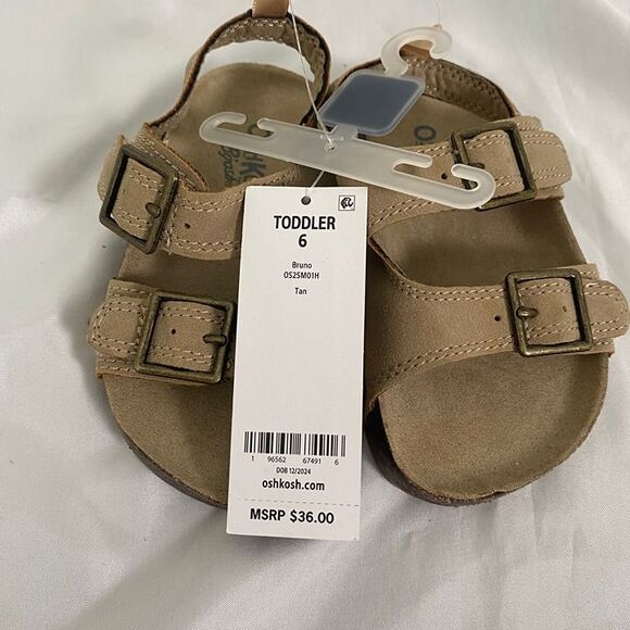 NWT Lot of 3 Pairs Of Oshkosh B'gosh Toddler Shoes Sneaker Sandals Size 6 - Picture 10 of 12